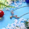 Citrine Reindeer Antler with Swarovski Crystal, Necklaces, Golden NYC Jewelry, Golden NYC Jewelry  jewelryjewelry deals, swarovski crystal jewelry, groupon jewelry,, jewelry for mom, 