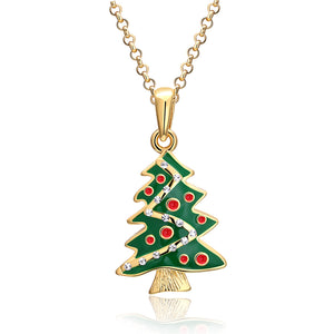 18K Gold Plated Christmas Tree Swarovski Necklace - Three Options Available, , Golden NYC Jewelry, Golden NYC Jewelry  jewelryjewelry deals, swarovski crystal jewelry, groupon jewelry,, jewelry for mom,