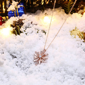 Swarovski Crystal Snowflake Necklace - Golden NYC Jewelry www.goldennycjewelry.com fashion jewelry for women