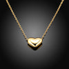 Smooth Heart Necklace in 18K Gold Plated