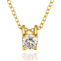Diamond Created Necklace in 18K White Gold Plated, Necklace, Golden NYC Jewelry, Golden NYC Jewelry jewelryjewelry deals, swarovski crystal jewelry, groupon jewelry,, jewelry for mom,