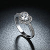 Pave Heart Princess Cut Engagement Ring - Golden NYC Jewelry www.goldennycjewelry.com fashion jewelry for women
