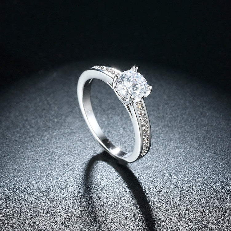 Filigree Solitaire Engagement Ring Set in 18K White Gold, , Golden NYC Jewelry, Golden NYC Jewelry jewelryjewelry deals, swarovski crystal jewelry, groupon jewelry,, jewelry for mom,