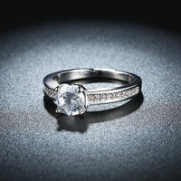 Filigree Solitaire Engagement Ring Set in 18K White Gold, , Golden NYC Jewelry, Golden NYC Jewelry jewelryjewelry deals, swarovski crystal jewelry, groupon jewelry,, jewelry for mom,