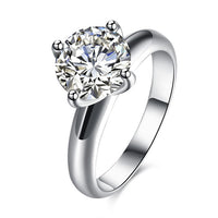 Single Solitaire Princess Cut Engagement Ring Set in White Gold - Golden NYC Jewelry Pandora Jewelry goldennycjewelry.com wholesale jewelry