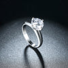 Single Solitaire Princess Cut Engagement Ring Set in White Gold - Golden NYC Jewelry Pandora Jewelry goldennycjewelry.com wholesale jewelry