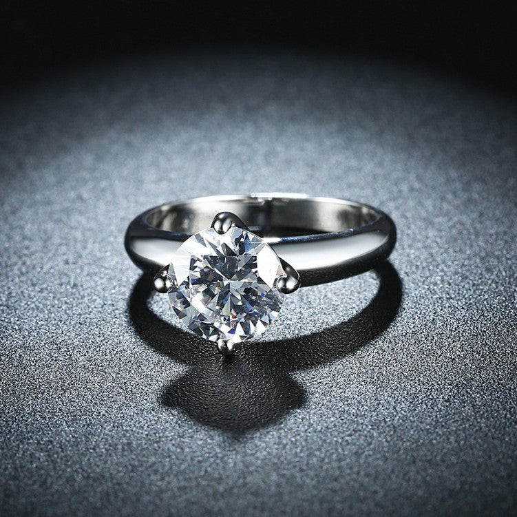 1.75 ct Round Swarovski Crystal Princess Engagement Ring, Rings, Golden NYC Jewelry, Golden NYC Jewelry jewelryjewelry deals, swarovski crystal jewelry, groupon jewelry,, jewelry for mom,