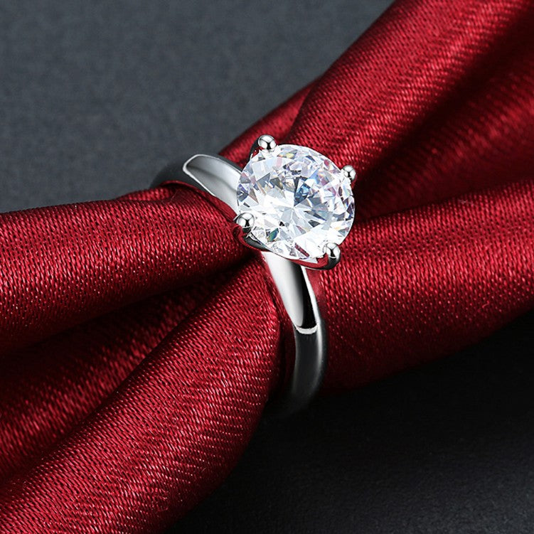 1.75 ct Round Swarovski Crystal Princess Engagement Ring, Rings, Golden NYC Jewelry, Golden NYC Jewelry jewelryjewelry deals, swarovski crystal jewelry, groupon jewelry,, jewelry for mom,