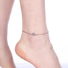 Pink Topaz Anklet in 18K Rose Gold Plated