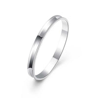 Classic 7" Slip on Bangle in 18K White Gold Plated, Bracelet, Golden NYC Jewelry, Golden NYC Jewelry jewelryjewelry deals, swarovski crystal jewelry, groupon jewelry,, jewelry for mom,