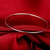 Thin Bangle in 18K White Gold Plated
