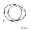 Rolling Bands Bangle in 18K White Gold Plated