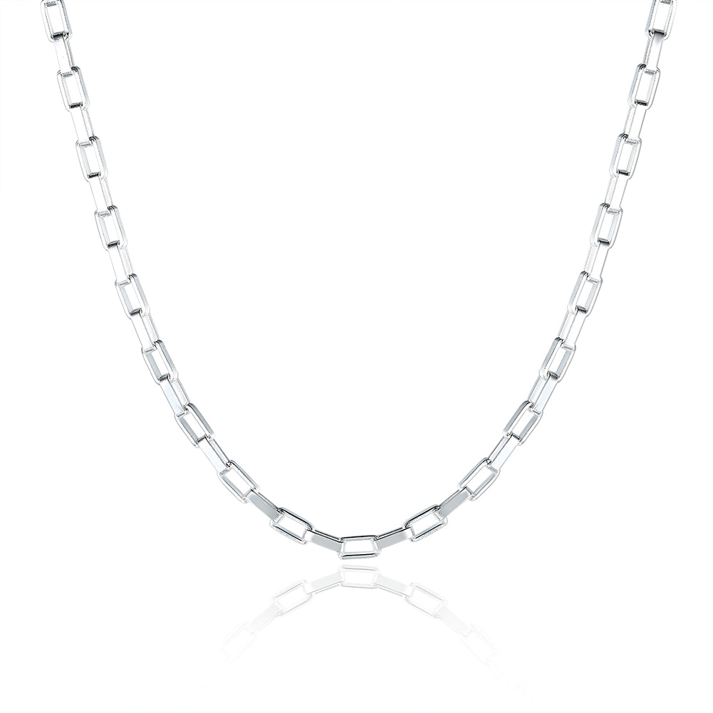18K White Gold Plated Mariner Chain Necklace, , Golden NYC Jewelry, Golden NYC Jewelry jewelryjewelry deals, swarovski crystal jewelry, groupon jewelry,, jewelry for mom,