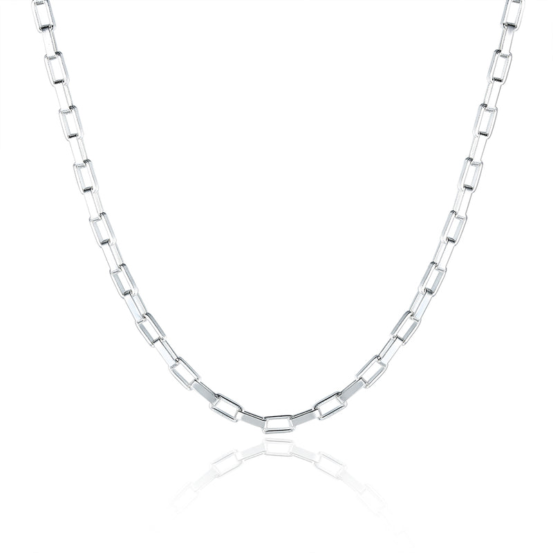 18K White Gold Plated  Mariner Chain Necklace, , Golden NYC Jewelry, Golden NYC Jewelry  jewelryjewelry deals, swarovski crystal jewelry, groupon jewelry,, jewelry for mom,