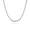 18K White Gold Plated Sleek Ball Beaded Chain Necklace, , Golden NYC Jewelry, Golden NYC Jewelry jewelryjewelry deals, swarovski crystal jewelry, groupon jewelry,, jewelry for mom,