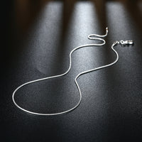 18K White Gold Plated Sleek London Chain Necklace, , Golden NYC Jewelry, Golden NYC Jewelry jewelryjewelry deals, swarovski crystal jewelry, groupon jewelry,, jewelry for mom,