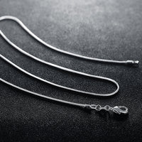 18K White Gold Plated Sleek London Chain Necklace, , Golden NYC Jewelry, Golden NYC Jewelry jewelryjewelry deals, swarovski crystal jewelry, groupon jewelry,, jewelry for mom,