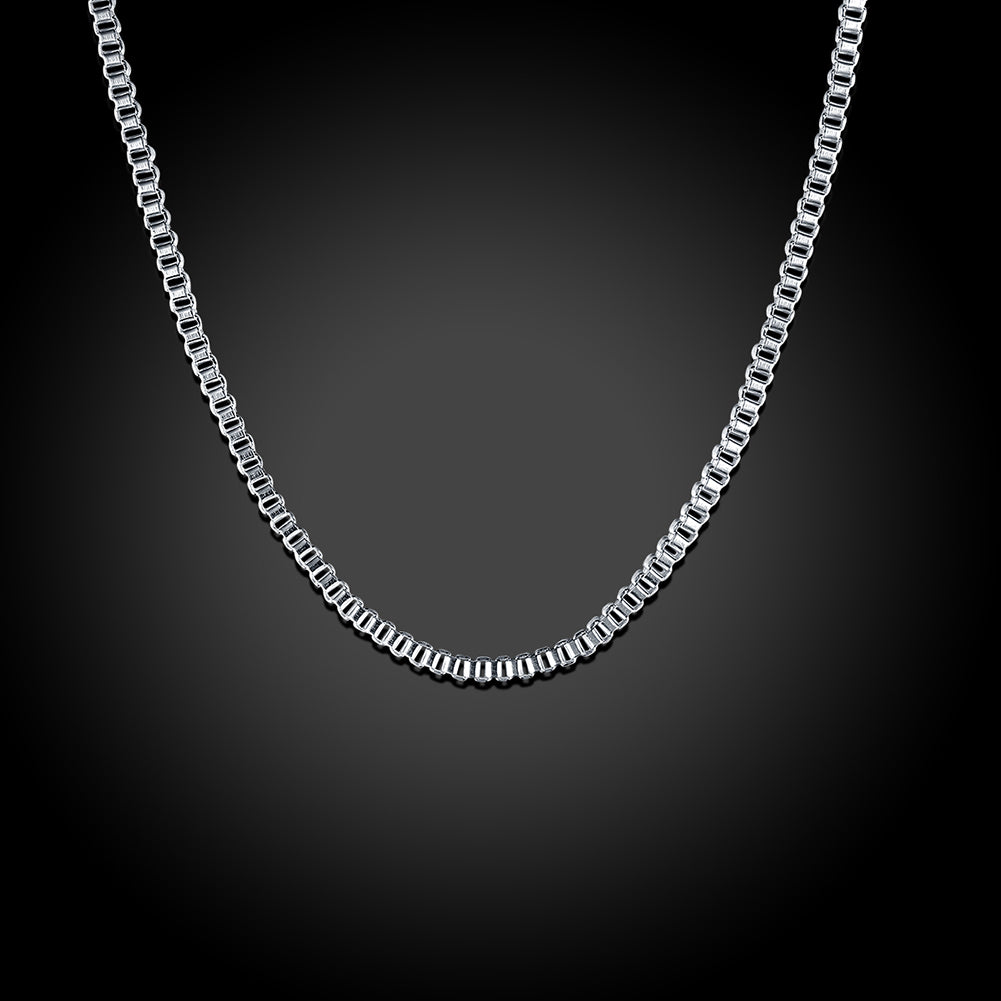 18K White Gold Plated Italian Figaro Chain Necklace, , Golden NYC Jewelry, Golden NYC Jewelry jewelryjewelry deals, swarovski crystal jewelry, groupon jewelry,, jewelry for mom,