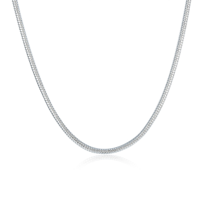 18K White Gold Plated Thick Cut Chain Necklace, , Golden NYC Jewelry, Golden NYC Jewelry jewelryjewelry deals, swarovski crystal jewelry, groupon jewelry,, jewelry for mom,