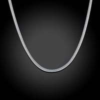 18K White Gold Plated Thick Cut Chain Necklace, , Golden NYC Jewelry, Golden NYC Jewelry jewelryjewelry deals, swarovski crystal jewelry, groupon jewelry,, jewelry for mom,