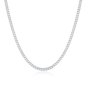 18K White Gold Plated  Classic Curb Chain Necklace, , Golden NYC Jewelry, Golden NYC Jewelry  jewelryjewelry deals, swarovski crystal jewelry, groupon jewelry,, jewelry for mom,