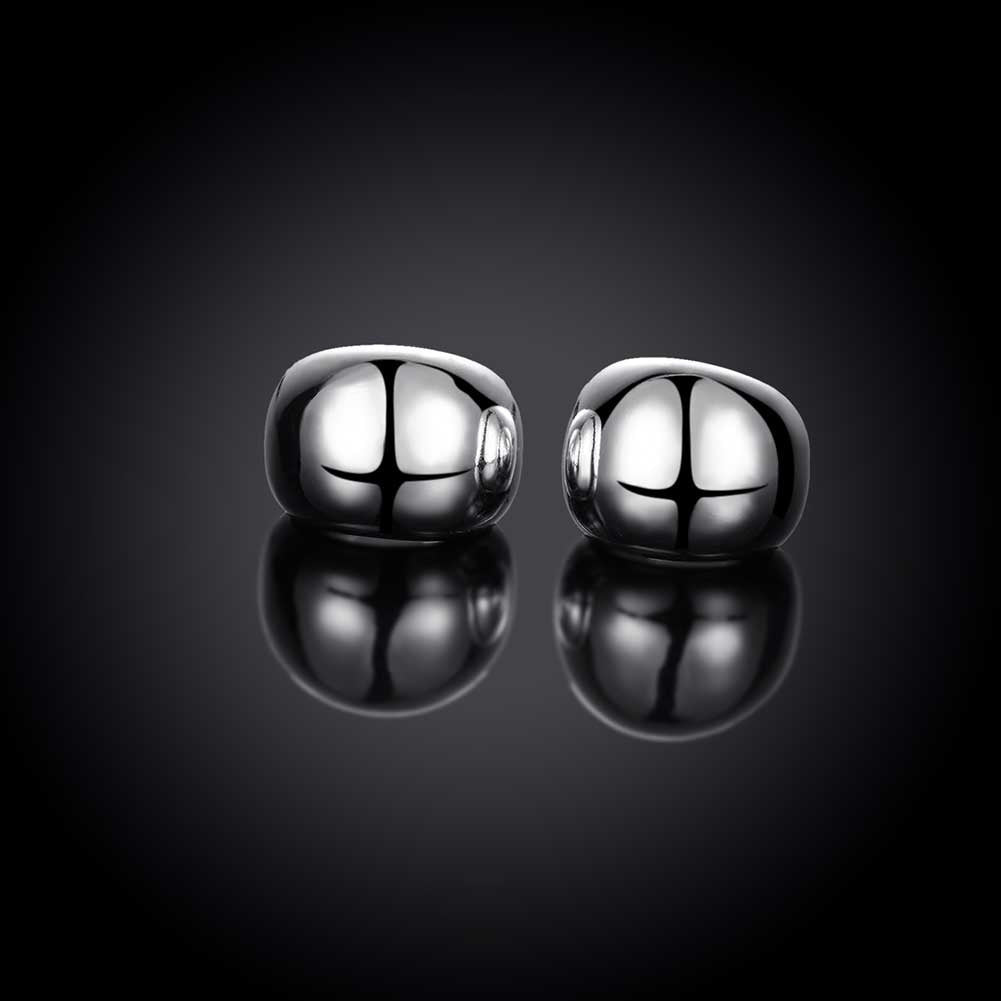 C Cuff Hoop Earring in 18K White Gold Plated, Earring, Golden NYC Jewelry, Golden NYC Jewelry jewelryjewelry deals, swarovski crystal jewelry, groupon jewelry,, jewelry for mom,