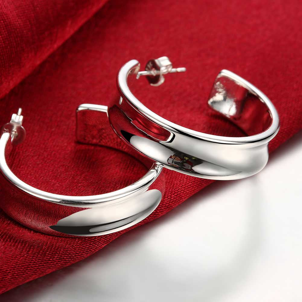 C Studs Stud Earring in 18K White Gold Plated, Earring, Golden NYC Jewelry, Golden NYC Jewelry jewelryjewelry deals, swarovski crystal jewelry, groupon jewelry,, jewelry for mom,
