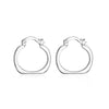 Mini Small Hoop Earring in 18K White Gold Plated