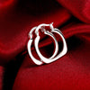 Mini Small Hoop Earring in 18K White Gold Plated