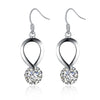 Twisted Swarovski Crystal Hook Earrings - Golden NYC Jewelry www.goldennycjewelry.com fashion jewelry for women