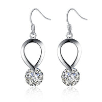 Twisted Swarovski Crystal Hook Earrings - Golden NYC Jewelry www.goldennycjewelry.com fashion jewelry for women