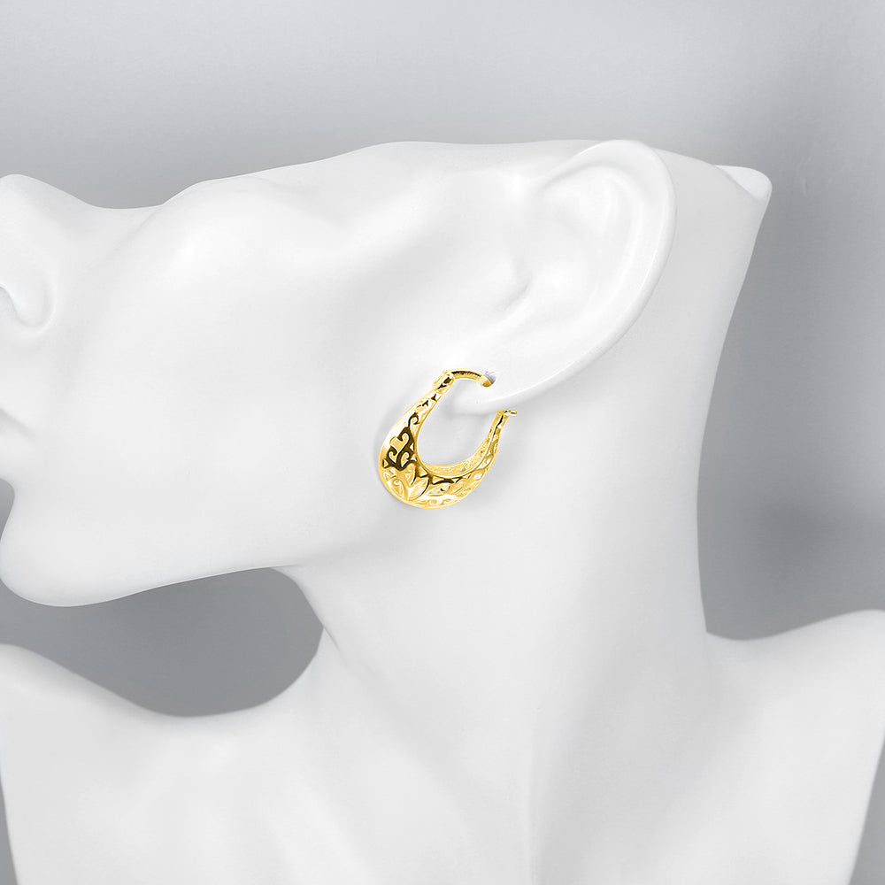 Filigree Leverback French Lock Earringin 18K Gold Plated, Earring, Golden NYC Jewelry, Golden NYC Jewelry jewelryjewelry deals, swarovski crystal jewelry, groupon jewelry,, jewelry for mom,