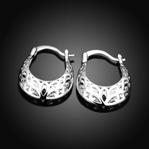 Filigree Leverback French Lock Earringin 18K White Gold Plated, Earring, Golden NYC Jewelry, Golden NYC Jewelry  jewelryjewelry deals, swarovski crystal jewelry, groupon jewelry,, jewelry for mom,