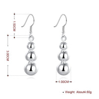 4 PC Drop Earring in 18K White Gold Plated, Earring, Golden NYC Jewelry, Golden NYC Jewelry jewelryjewelry deals, swarovski crystal jewelry, groupon jewelry,, jewelry for mom,
