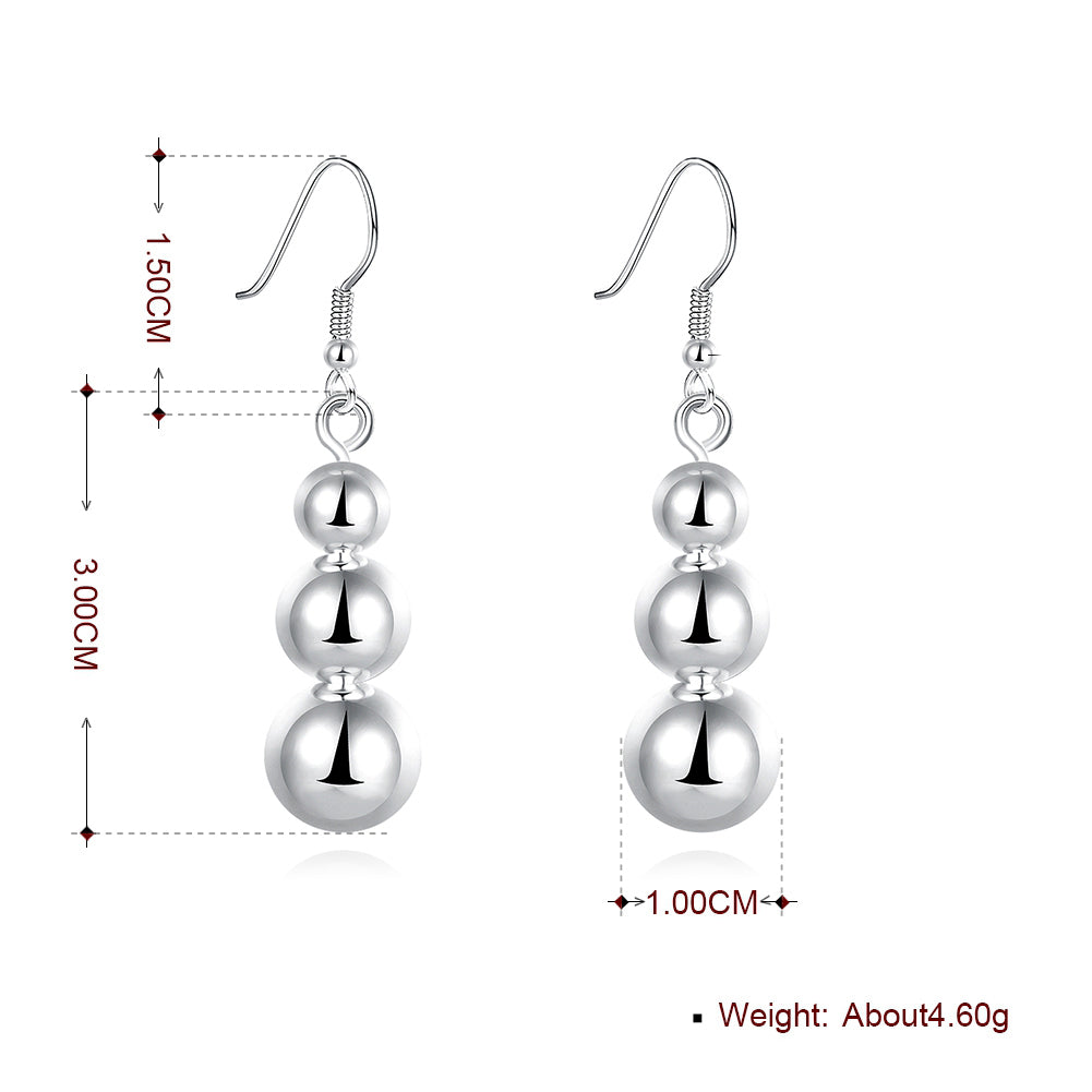 4 PC Drop Earring in 18K White Gold Plated, Earring, Golden NYC Jewelry, Golden NYC Jewelry jewelryjewelry deals, swarovski crystal jewelry, groupon jewelry,, jewelry for mom,