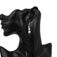 4 PC Drop Earring in 18K White Gold Plated, Earring, Golden NYC Jewelry, Golden NYC Jewelry jewelryjewelry deals, swarovski crystal jewelry, groupon jewelry,, jewelry for mom,