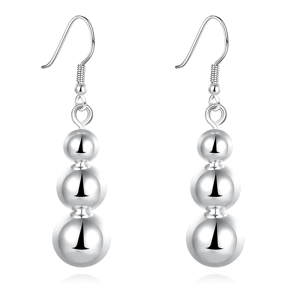 4 PC Drop Earring in 18K White Gold Plated, Earring, Golden NYC Jewelry, Golden NYC Jewelry jewelryjewelry deals, swarovski crystal jewelry, groupon jewelry,, jewelry for mom,