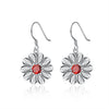 Swarovski Crystal Ruby Red Stud Earring in 18K White Gold Plated