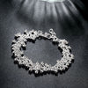 Grape Vined Bracelet in 18K White Gold Plated