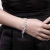 Grape Vined Bracelet in 18K White Gold Plated