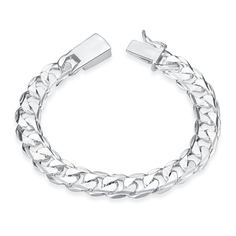 Silver Curb Chain Bracelet