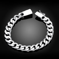 Silver Curb Chain Bracelet