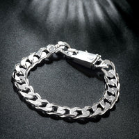 Silver Curb Chain Bracelet