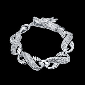 Chinese Dragon Bracelet in 18K White Gold Plated, Bracelet, Golden NYC Jewelry, Golden NYC Jewelry  jewelryjewelry deals, swarovski crystal jewelry, groupon jewelry,, jewelry for mom,