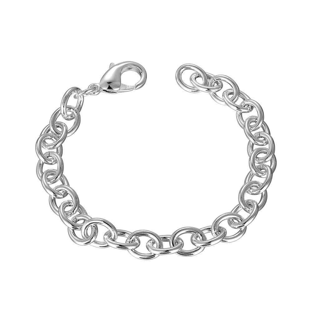 Silver Italian Curb Bracelet