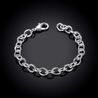 Silver Italian Curb Bracelet