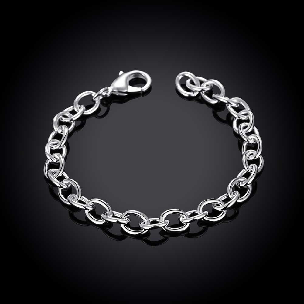 Silver Italian Curb Bracelet