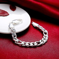 Silver Thick Cut Curb Chain