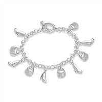 The Shopping Lady Bracelet in 18K White Gold Plated