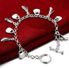 The Shopping Lady Bracelet in 18K White Gold Plated